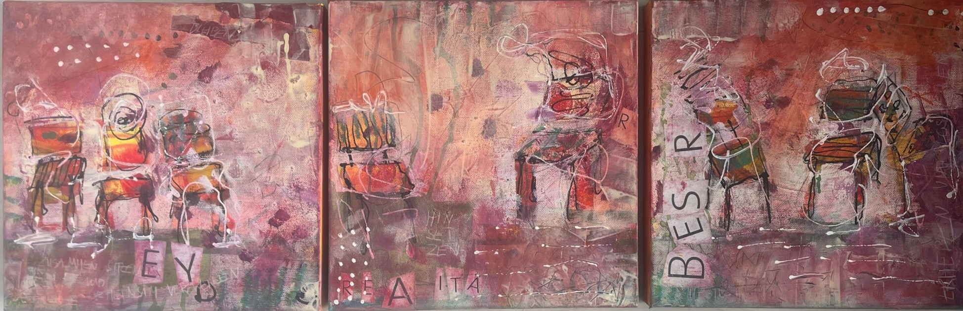 Einzelstücke – Acryl auf Leinwand