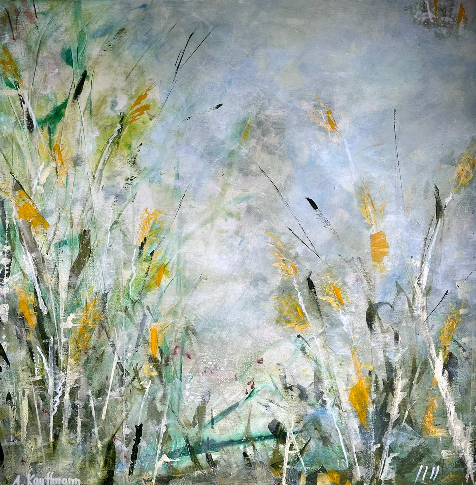 Feldblumen – Acryl auf Leinwand · Antje Kauffmann