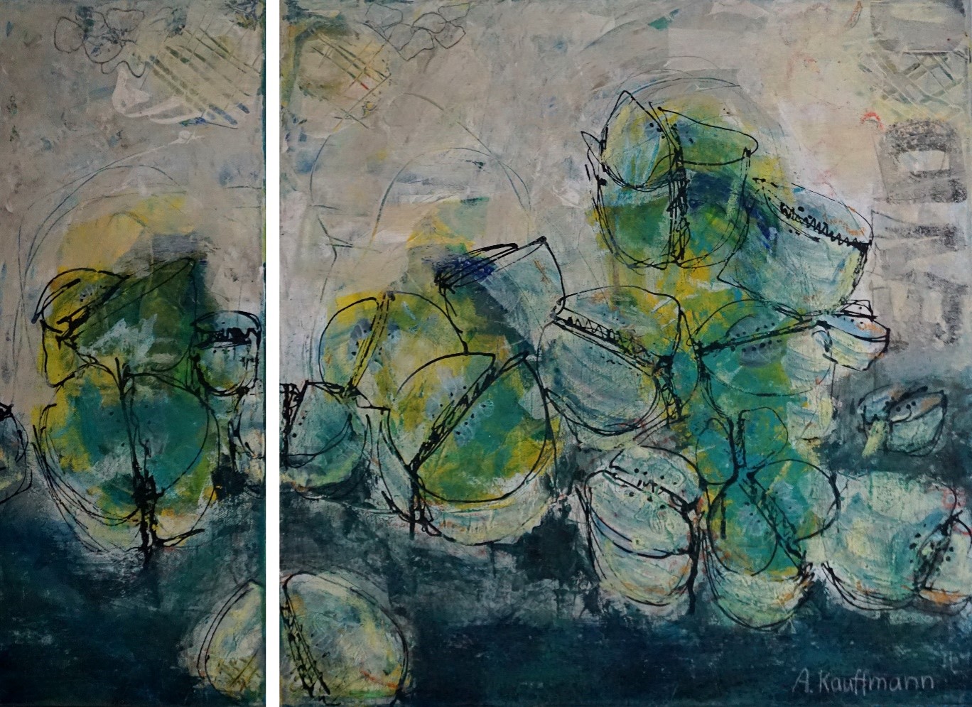 Genügsam – Acryl auf Leinwand